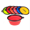 Red Collapsible Silicone Dog Bowls By Bainian